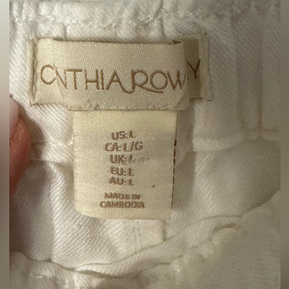 Cynthia Rowley Cotton / Linen Shorts Size L - Picture 3 of 7